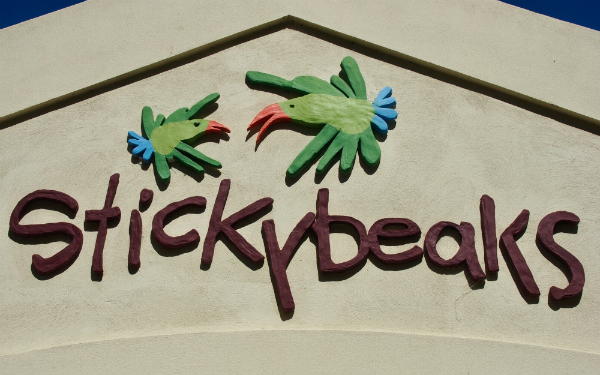 Stickybeaks Cafe signage